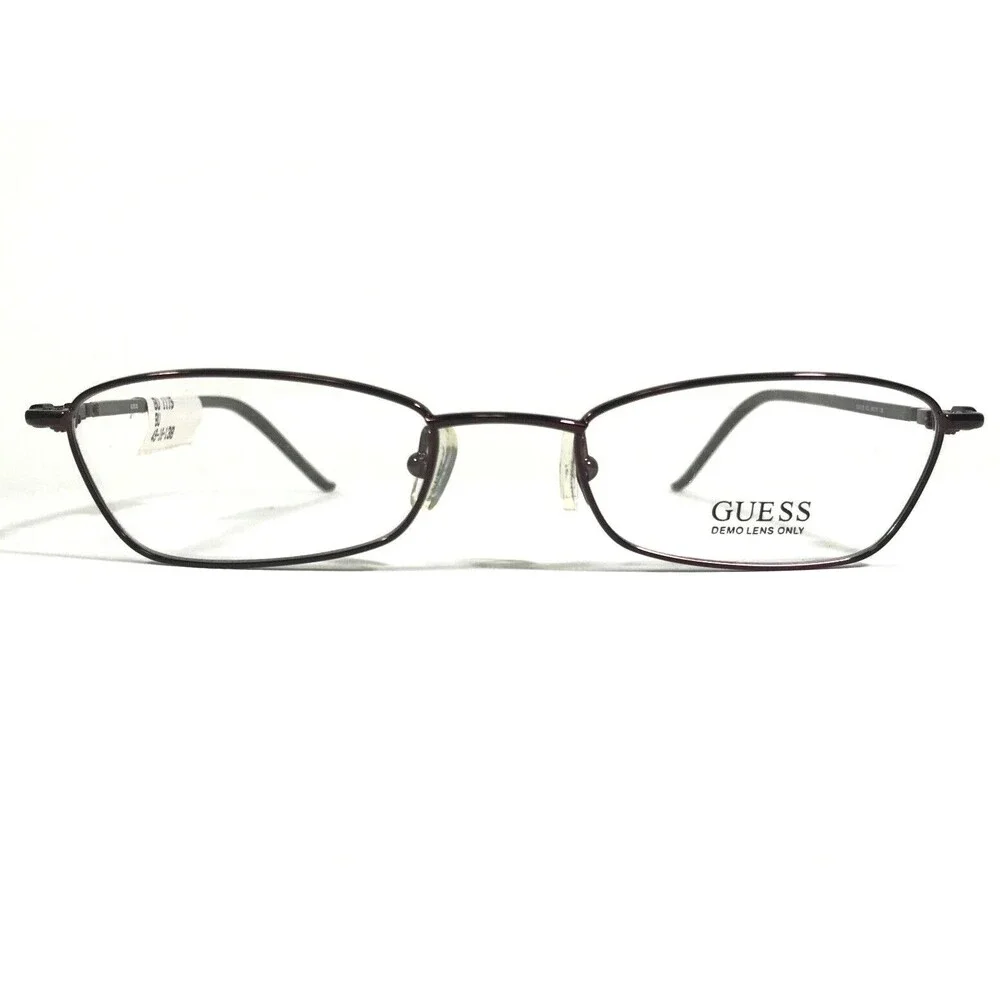 Guess Eyeglasses Frames GU1115 BU Red Burgundy Rectangular Full Rim 49-18-138